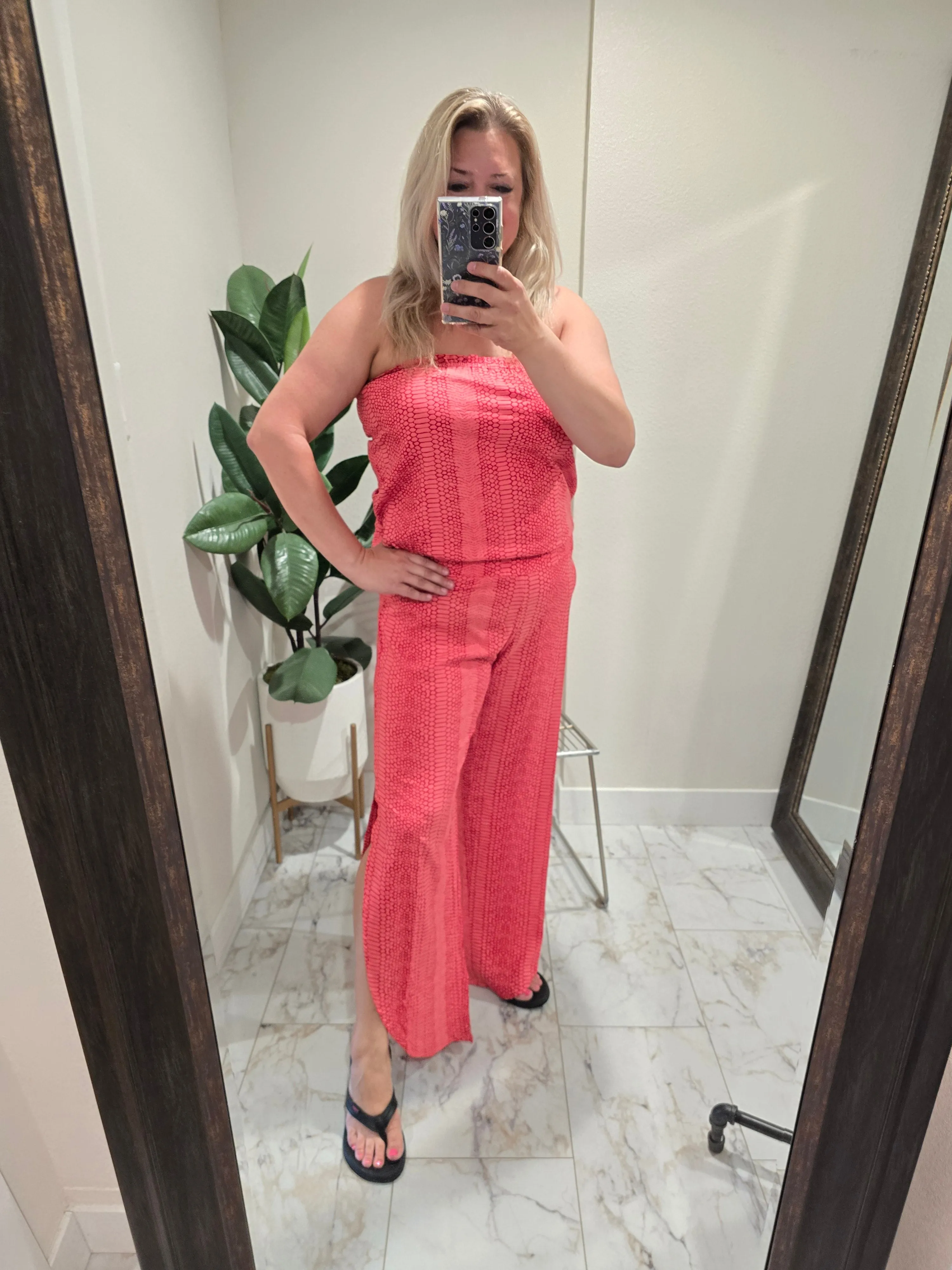 Seychelle Jumpsuit - Coral