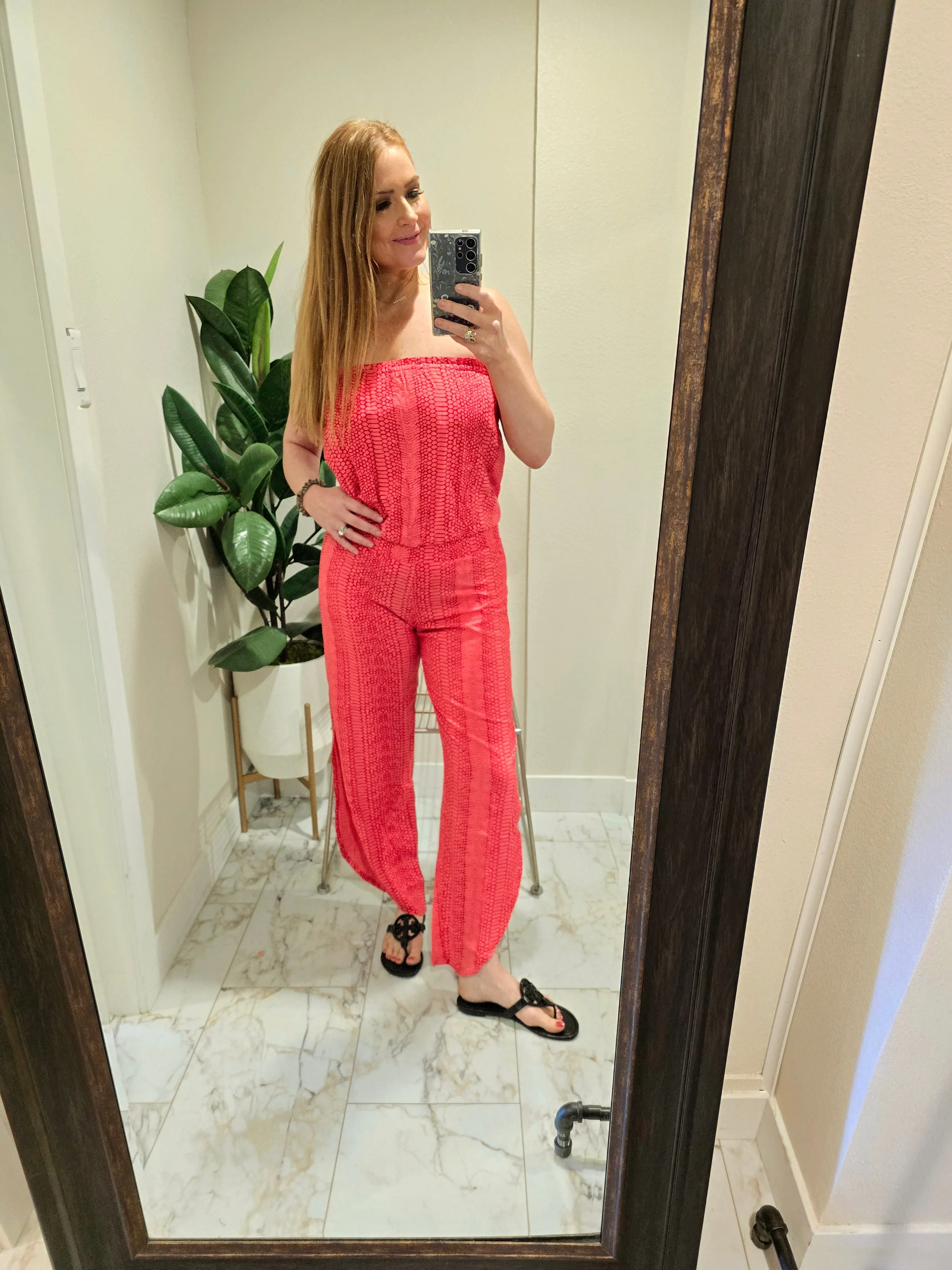 Seychelle Jumpsuit - Coral