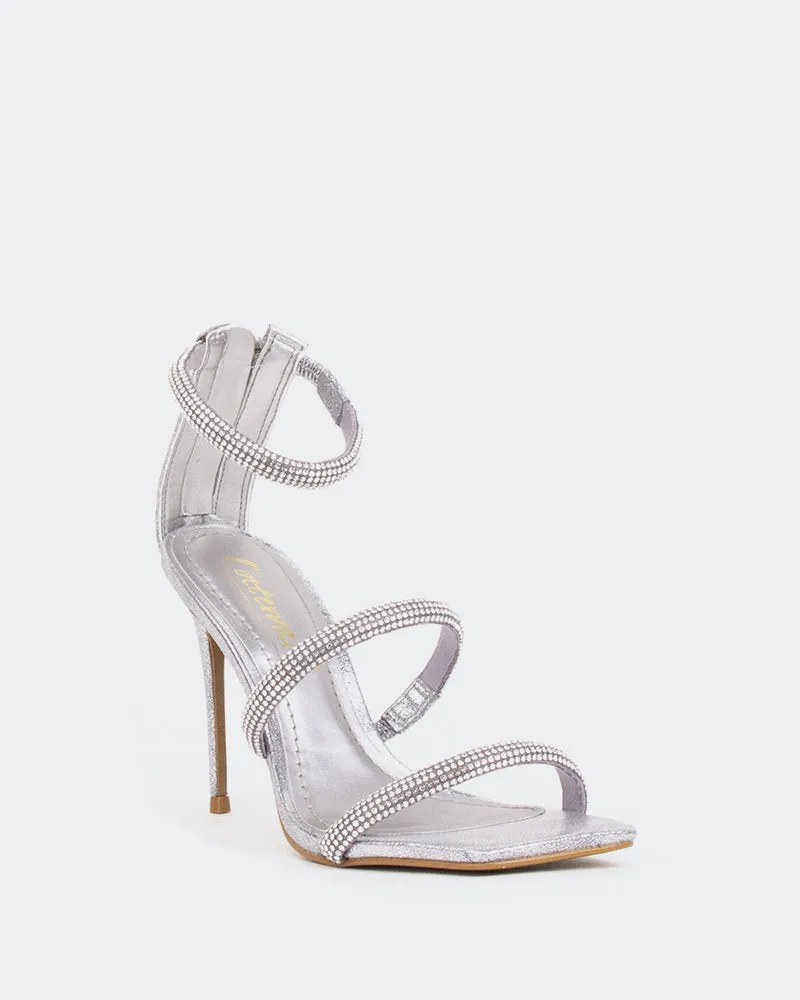 Shamari, Silver Leather/Cuir Argenté