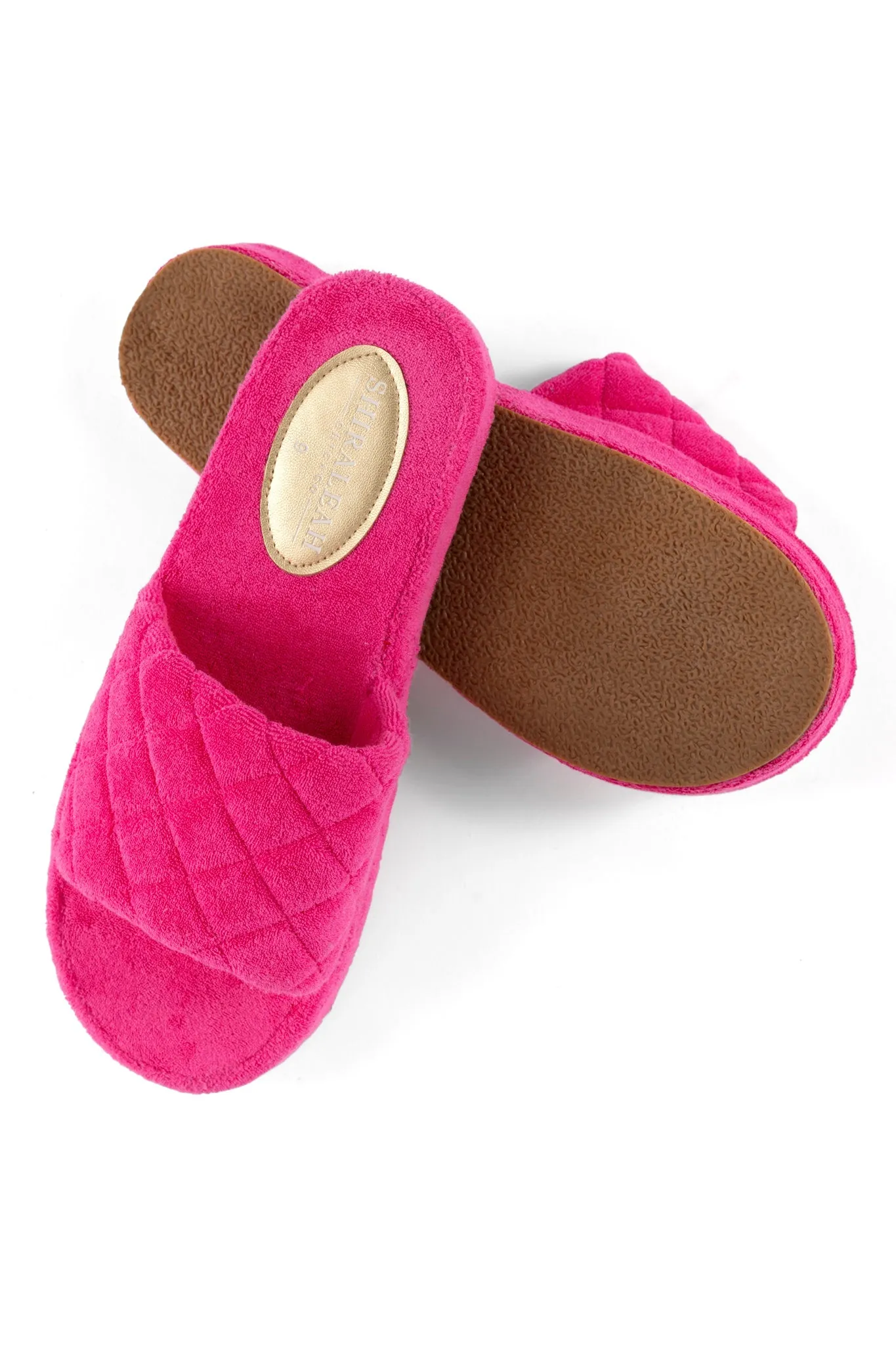 Shiraleah Sol Terry Pool Slides, Fuchsia - FINAL SALE ONLY