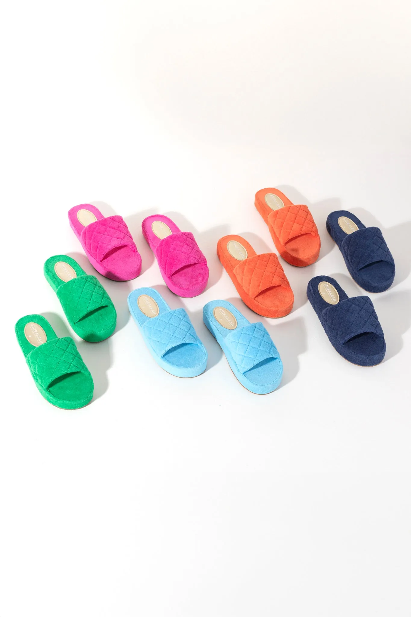 Shiraleah Sol Terry Pool Slides, Fuchsia - FINAL SALE ONLY