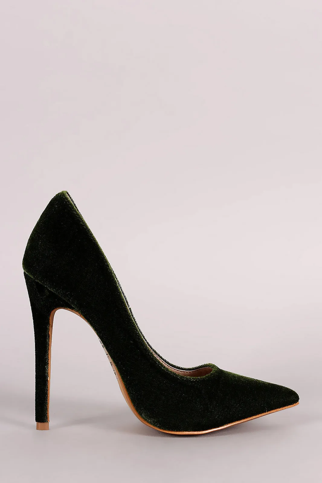 Shoe Republic LA Velvet Pointy Toe Pump