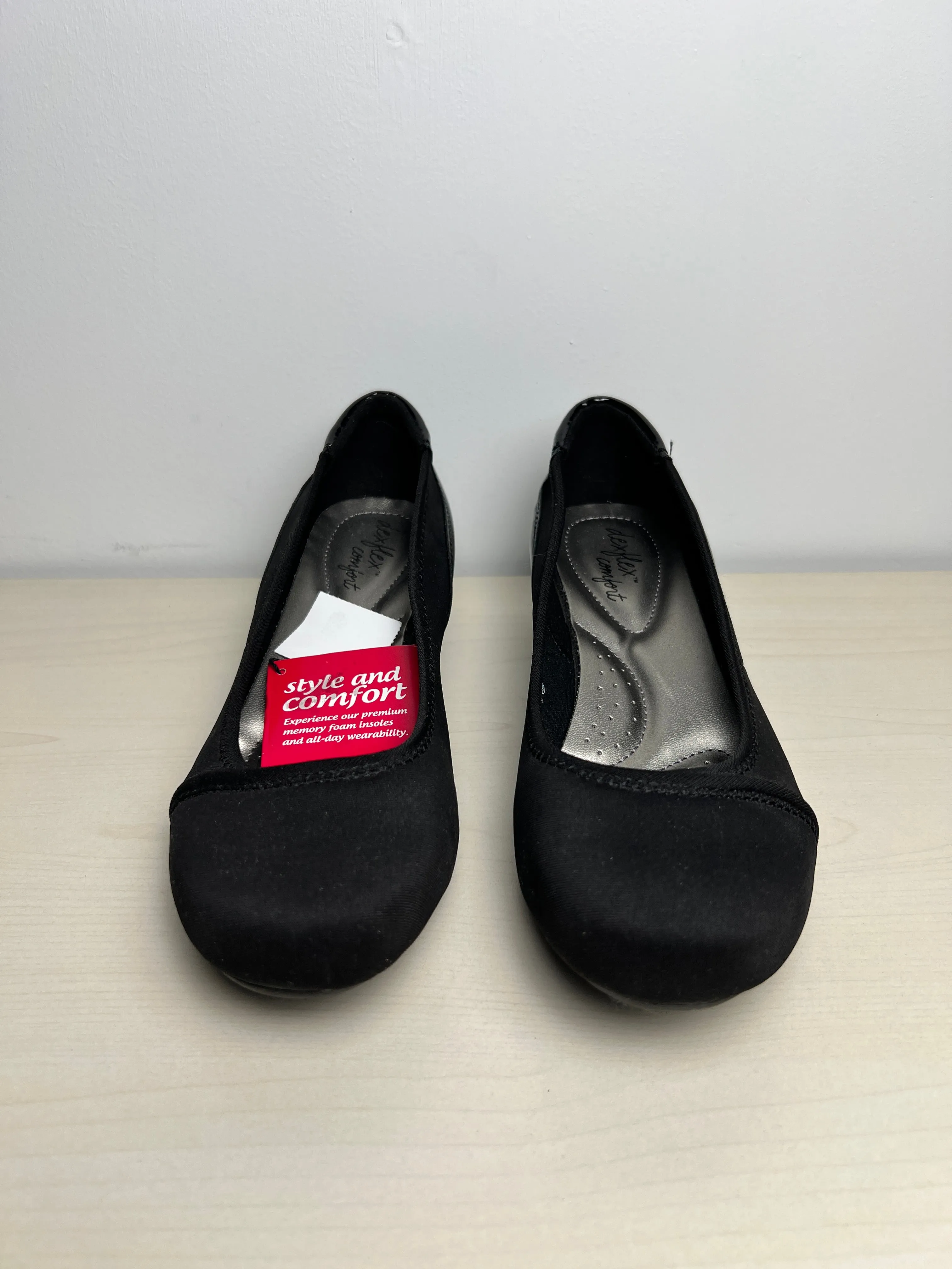 Shoes Flats By Dexflex In Black, Size: 9.5