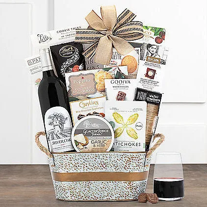 Silver Oak Cabernet: Premium Wine Basket