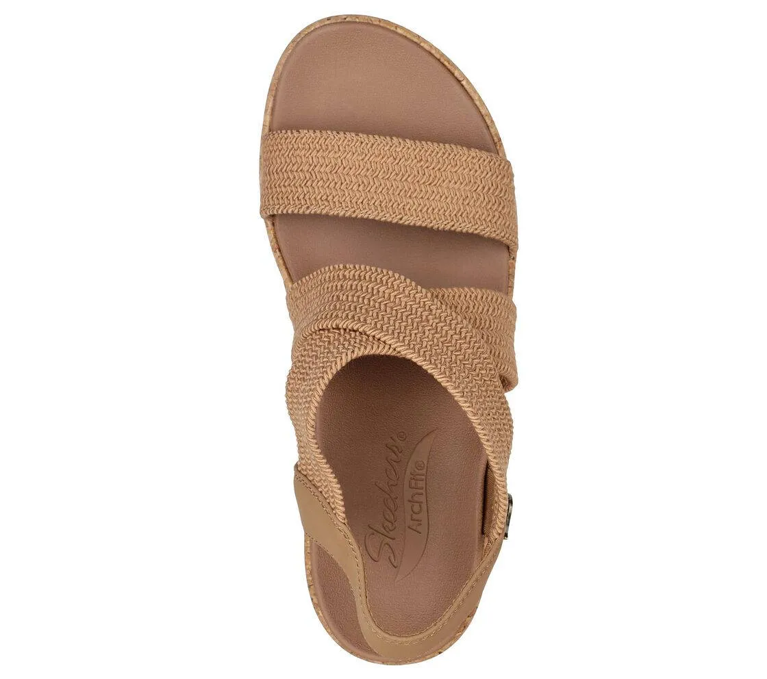 Skechers Womens Arch Fit Beverlee Love Stays Tan