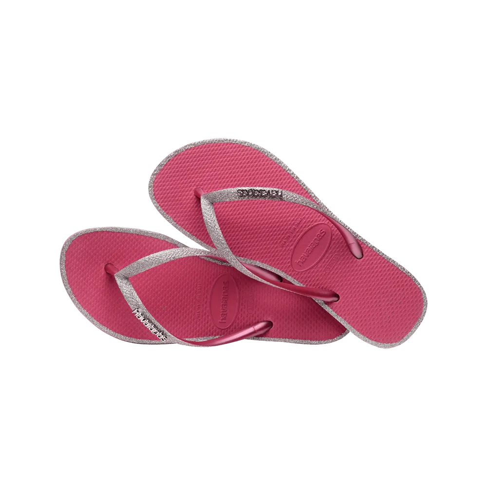 Slim Glitter Contour Flip Flops