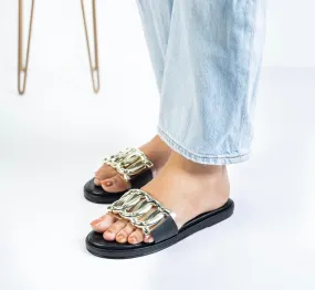 Stella Black Clipped Sliders