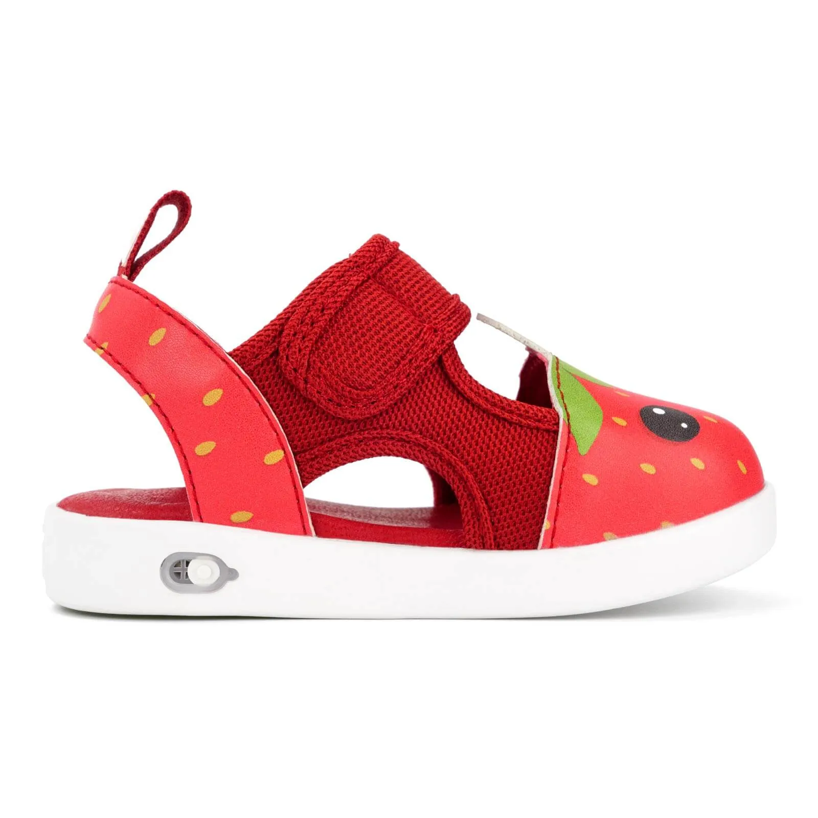 Strawberry Squeaky Toddler Sandals | Red