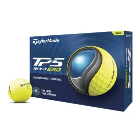 TaylorMade 2024 TP5 Yellow Golf Balls (1 Dozen)