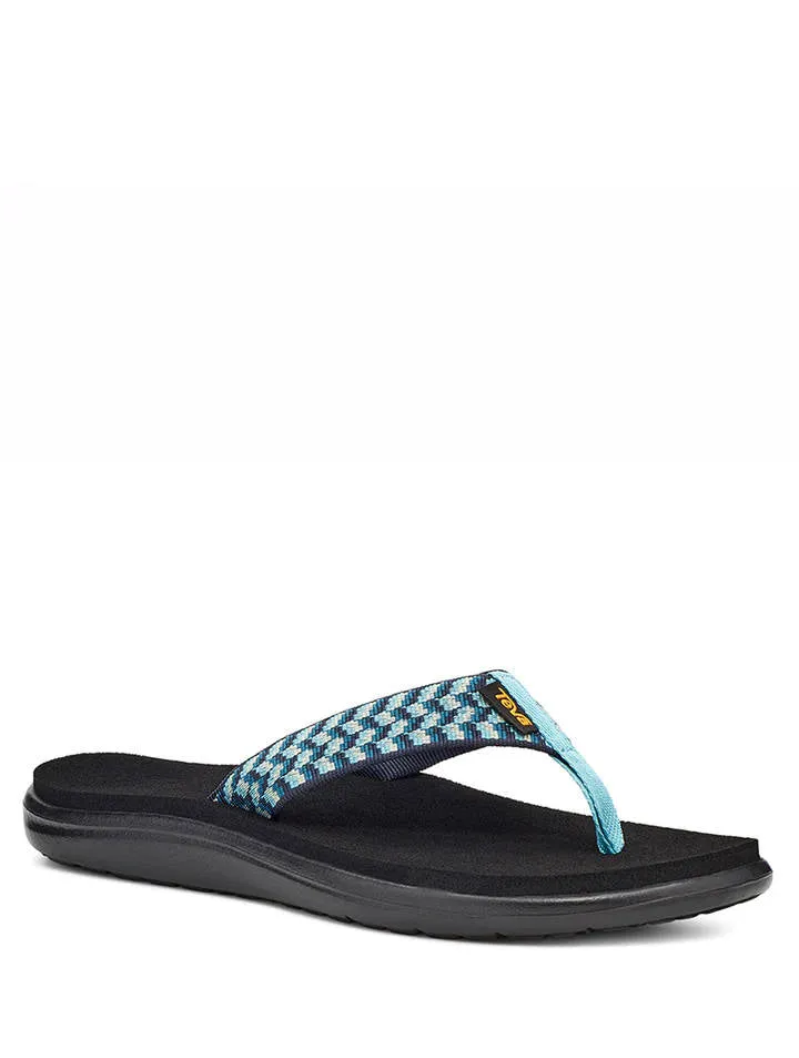 Teva Womens Voya Flip Paint Tracks Blue