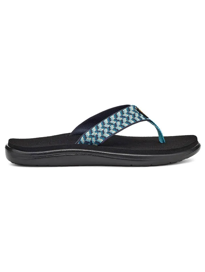 Teva Womens Voya Flip Paint Tracks Blue