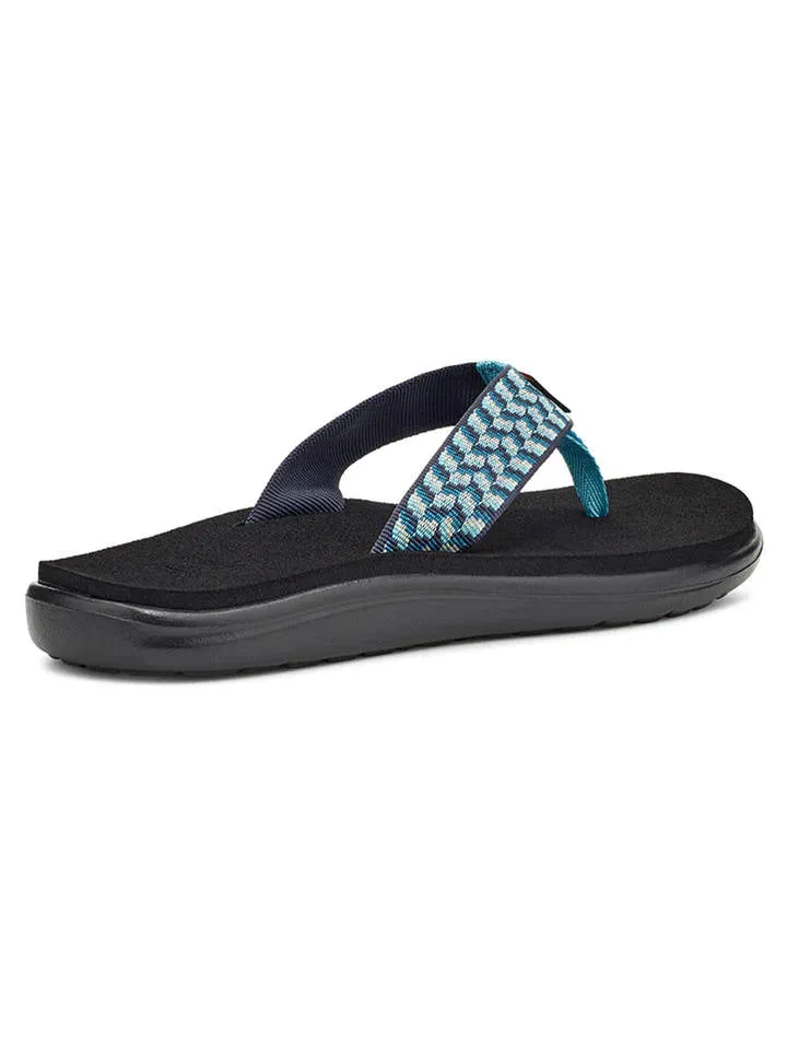 Teva Womens Voya Flip Paint Tracks Blue