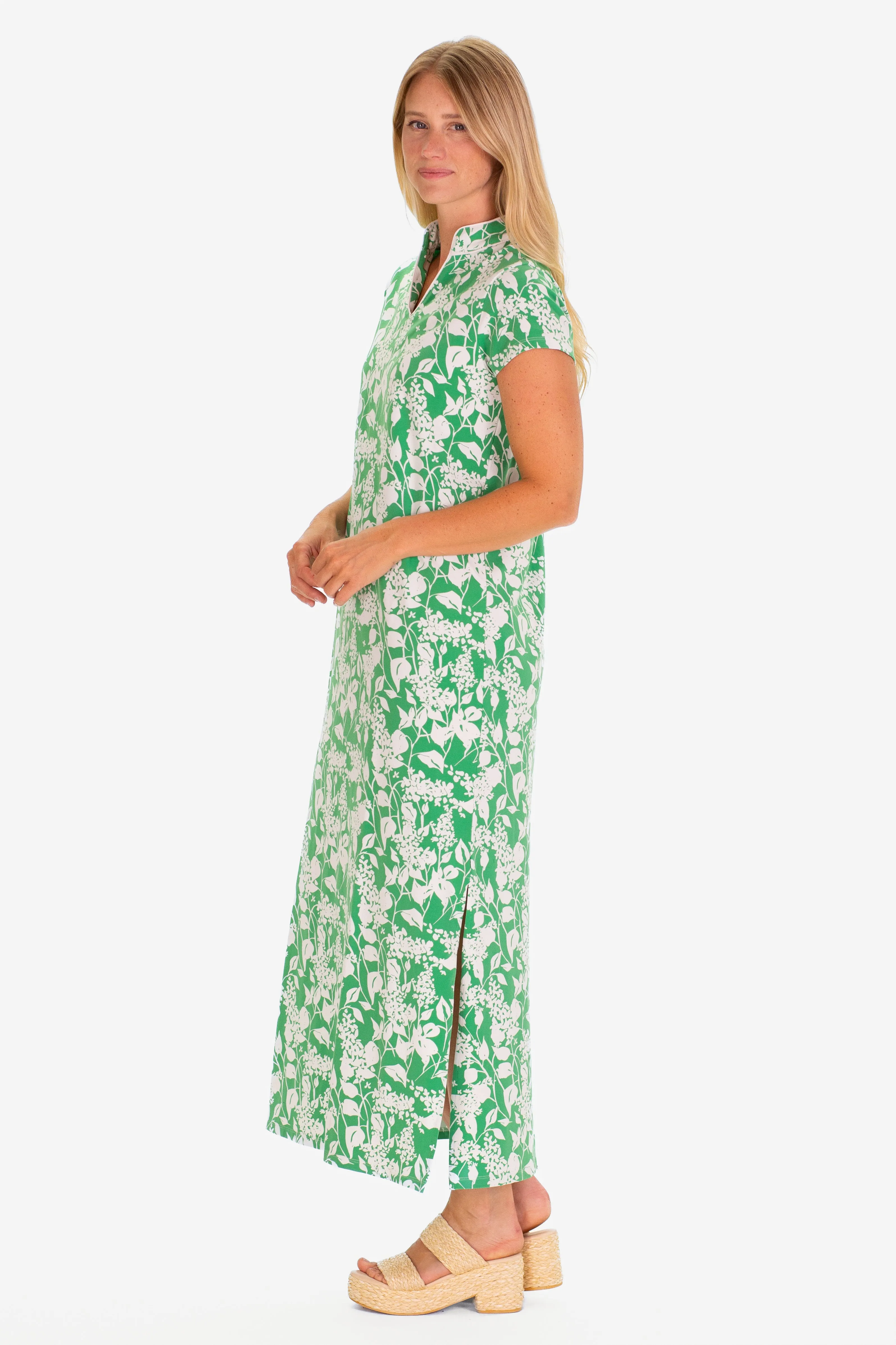 The Gaia Maxi Dress in Green Garden