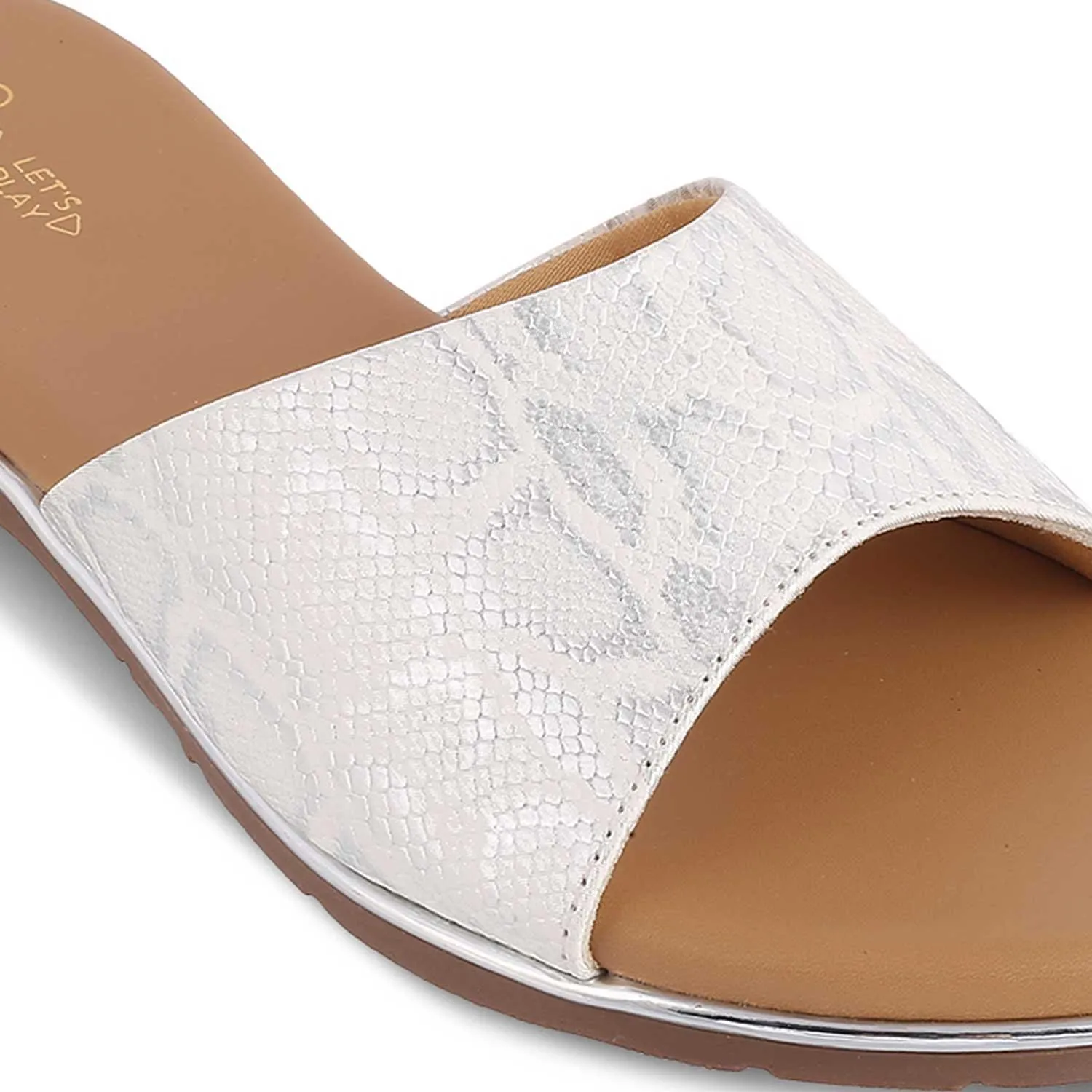 The Safad White Women's Dress Flats Tresmode