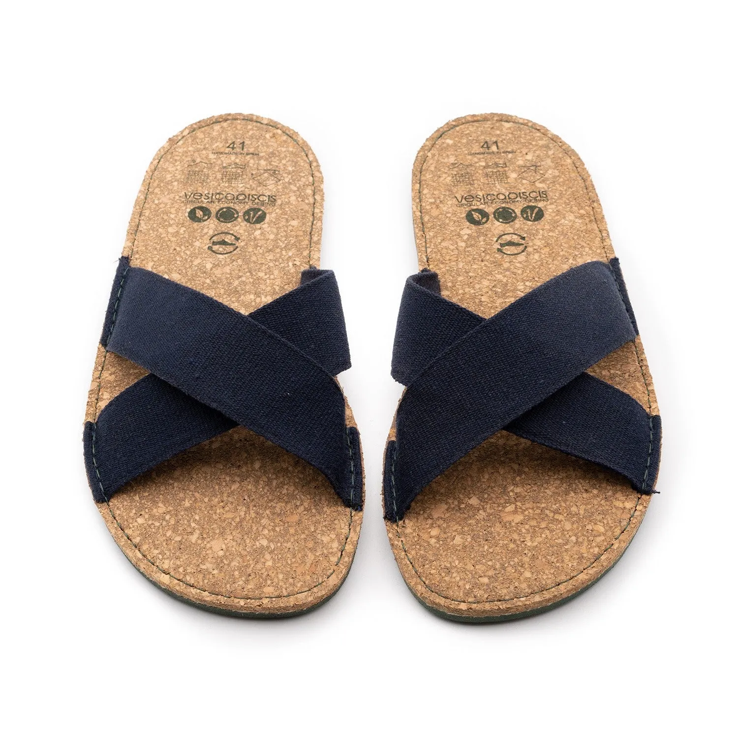 Vegan sandal marine SRI003