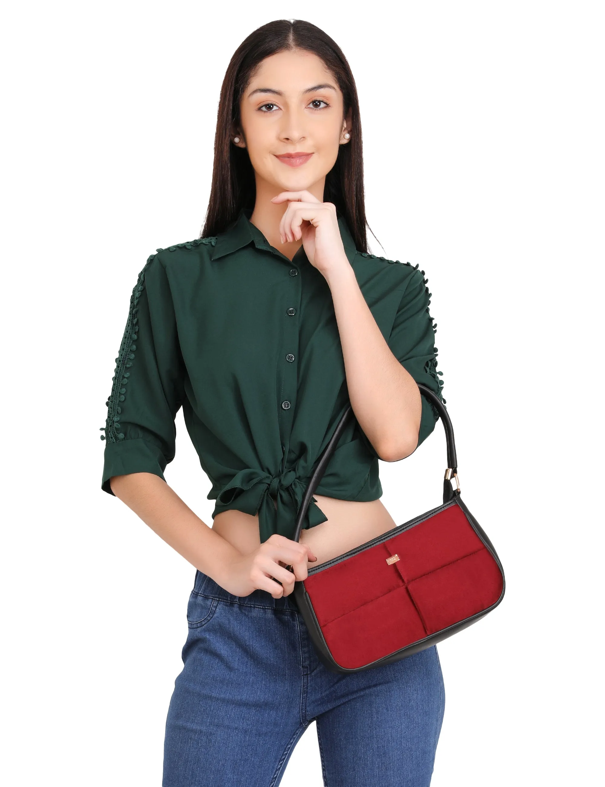 Velvet Shoulder Bag