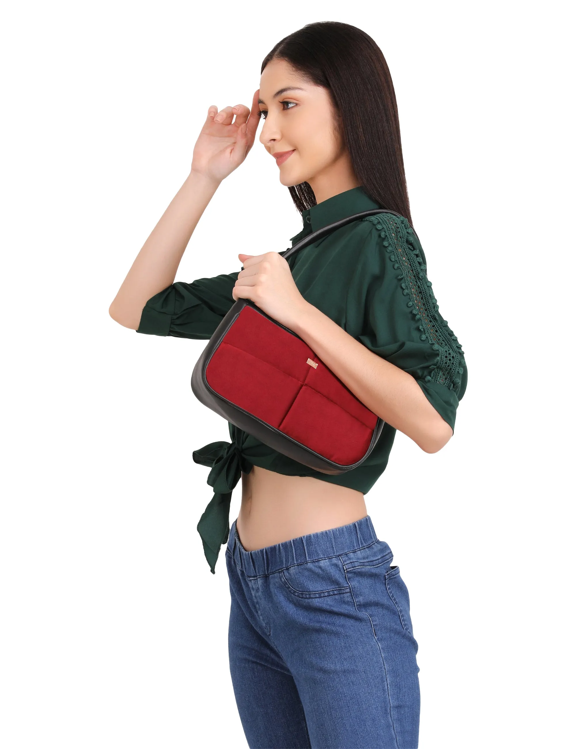 Velvet Shoulder Bag