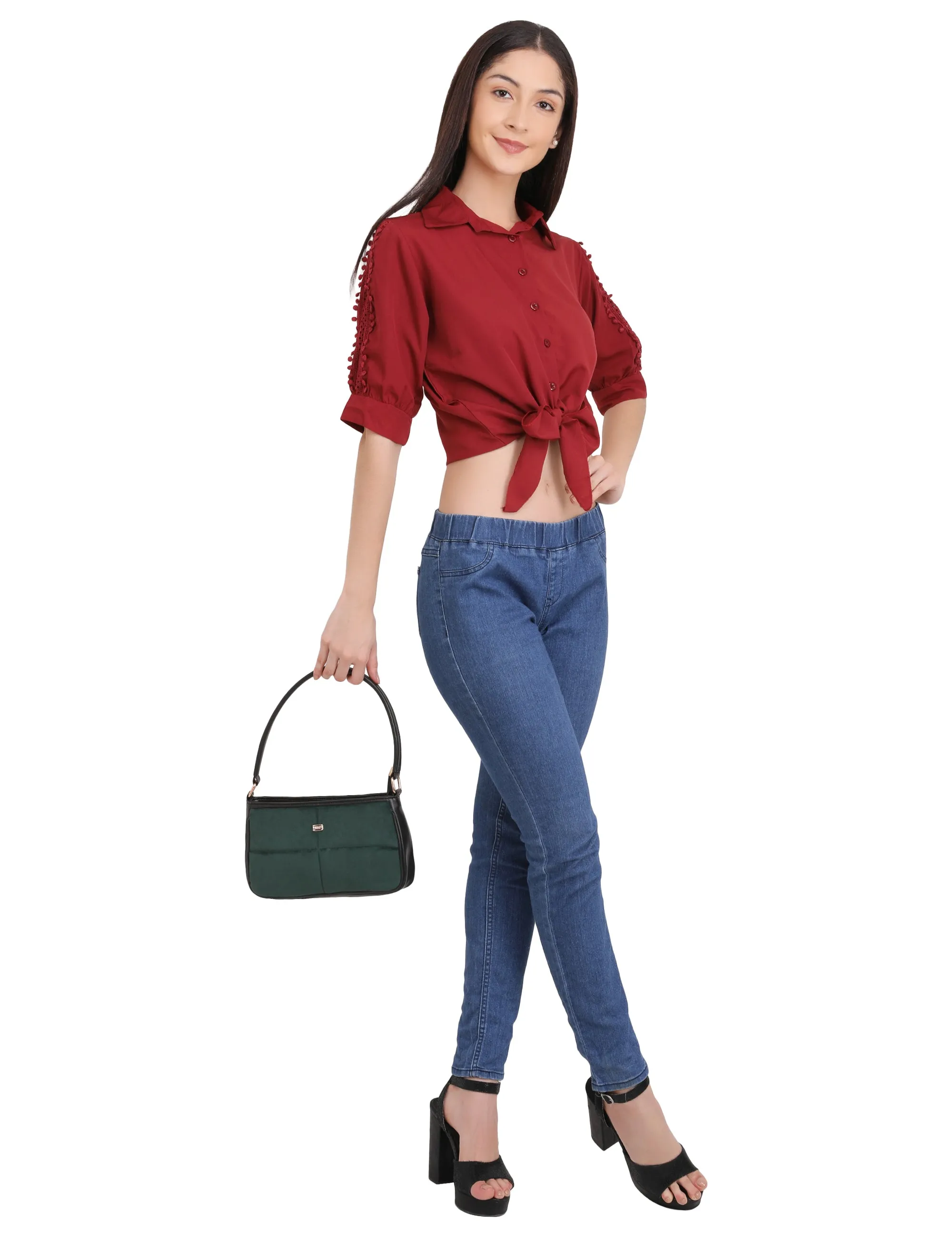 Velvet Shoulder Bag