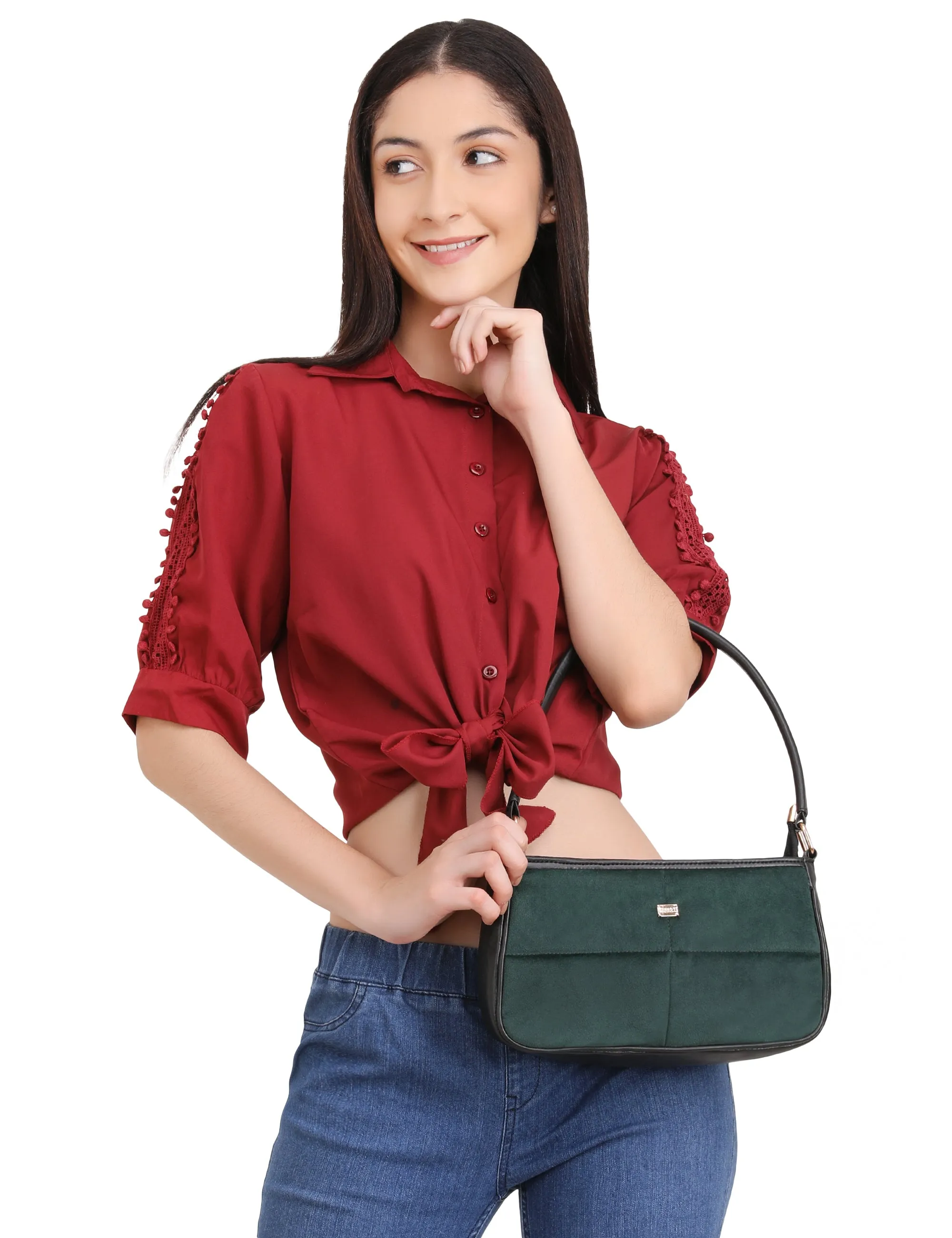 Velvet Shoulder Bag