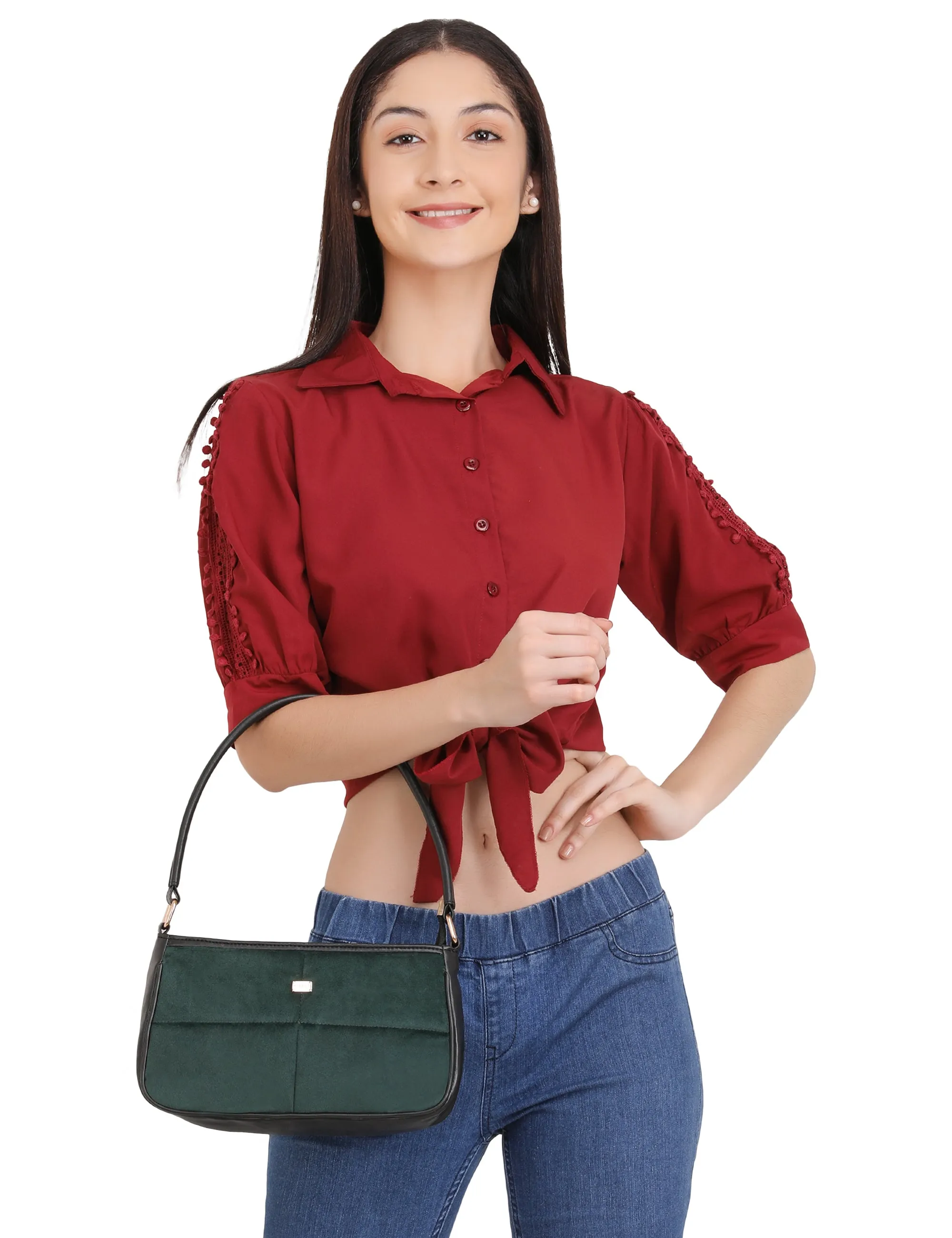 Velvet Shoulder Bag