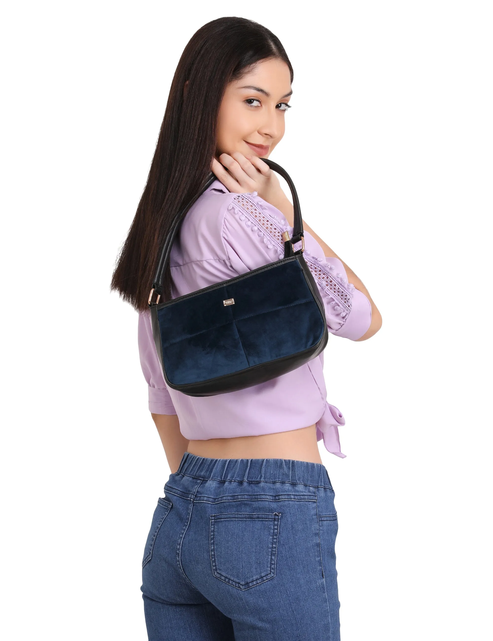 Velvet Shoulder Bag