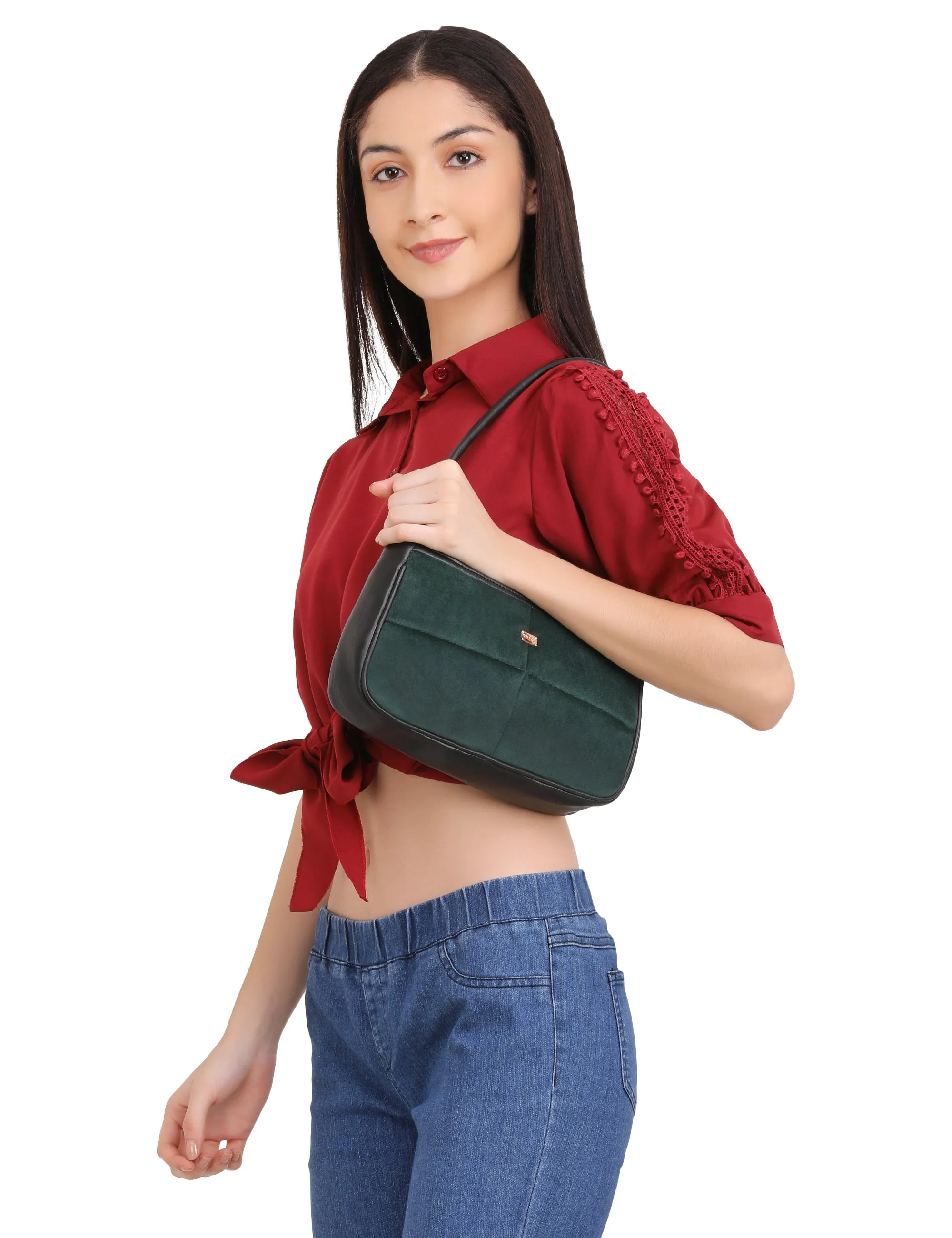 Velvet Shoulder Bag