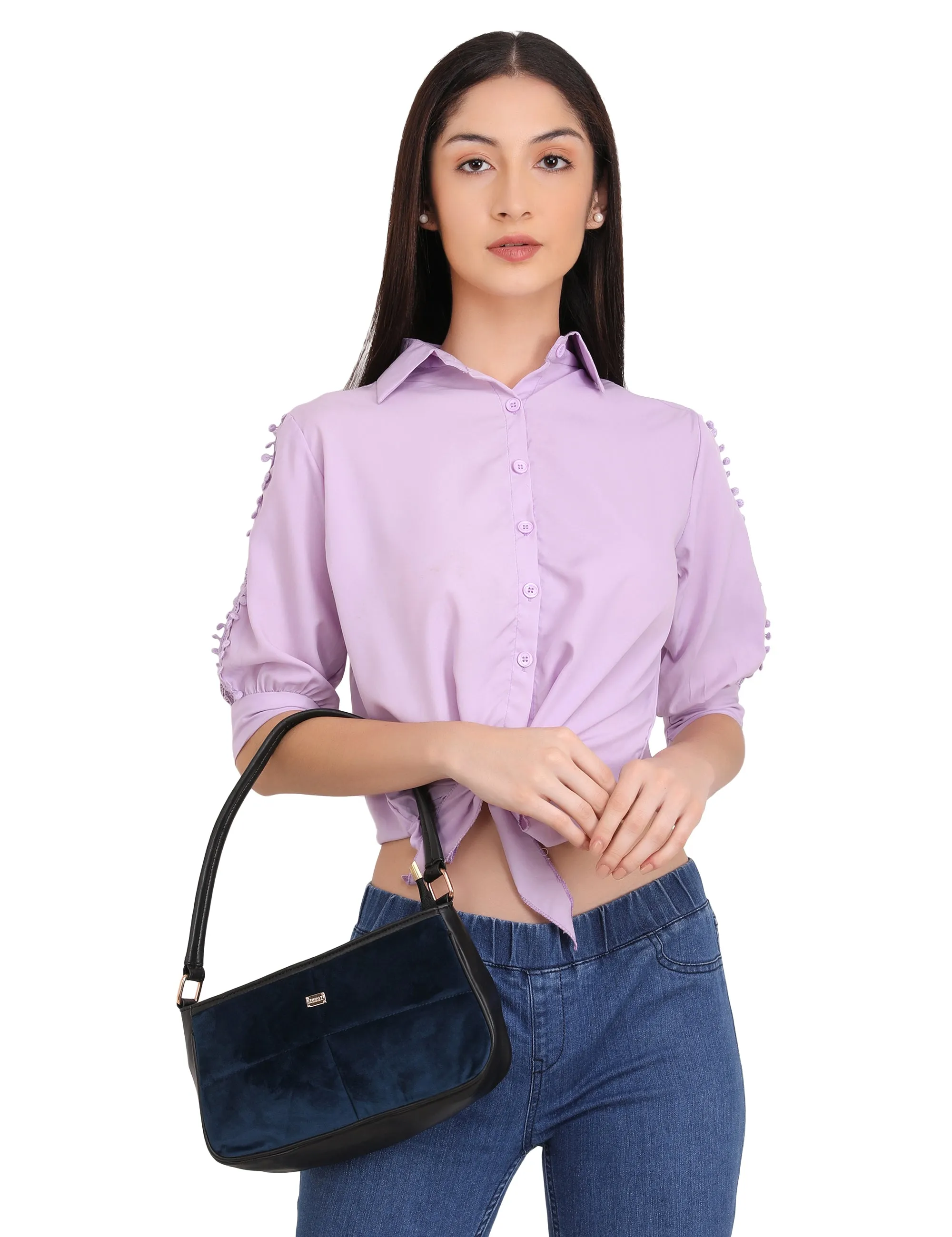 Velvet Shoulder Bag