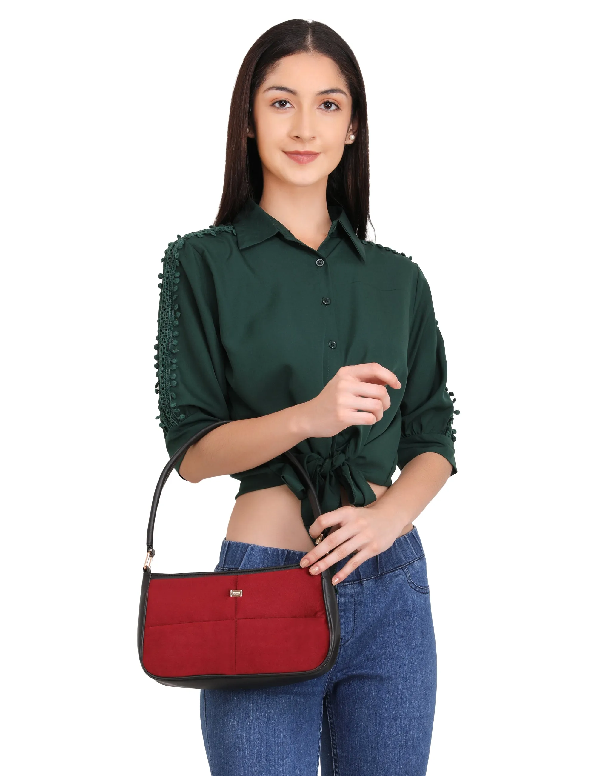 Velvet Shoulder Bag