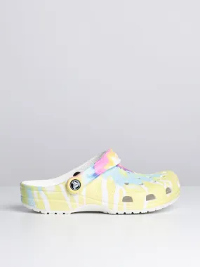 WOMENS CROCS CLASSIC TIE DYE CLOGS - CLEARANCE