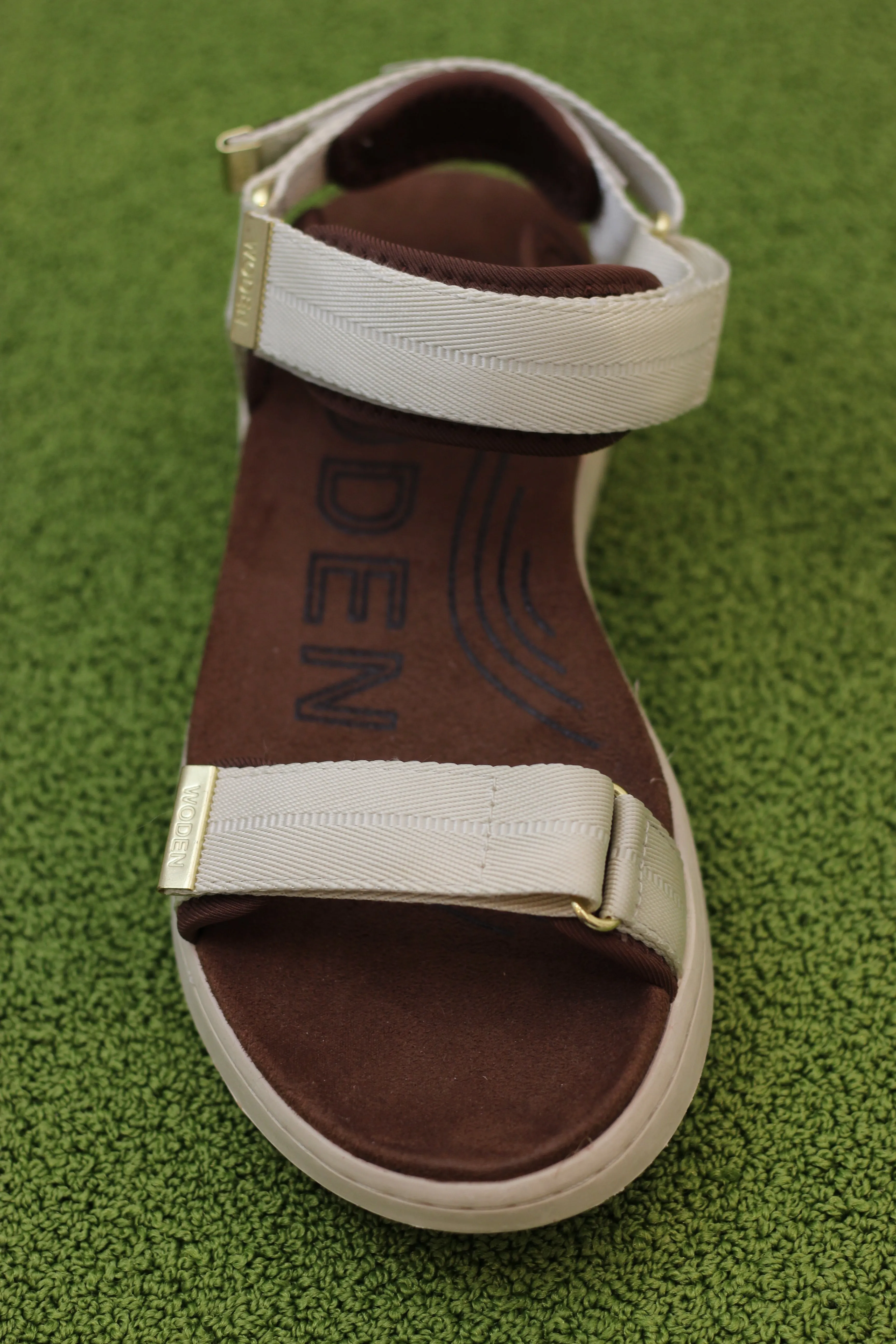 Womens Line Sandal - Ivory Textile