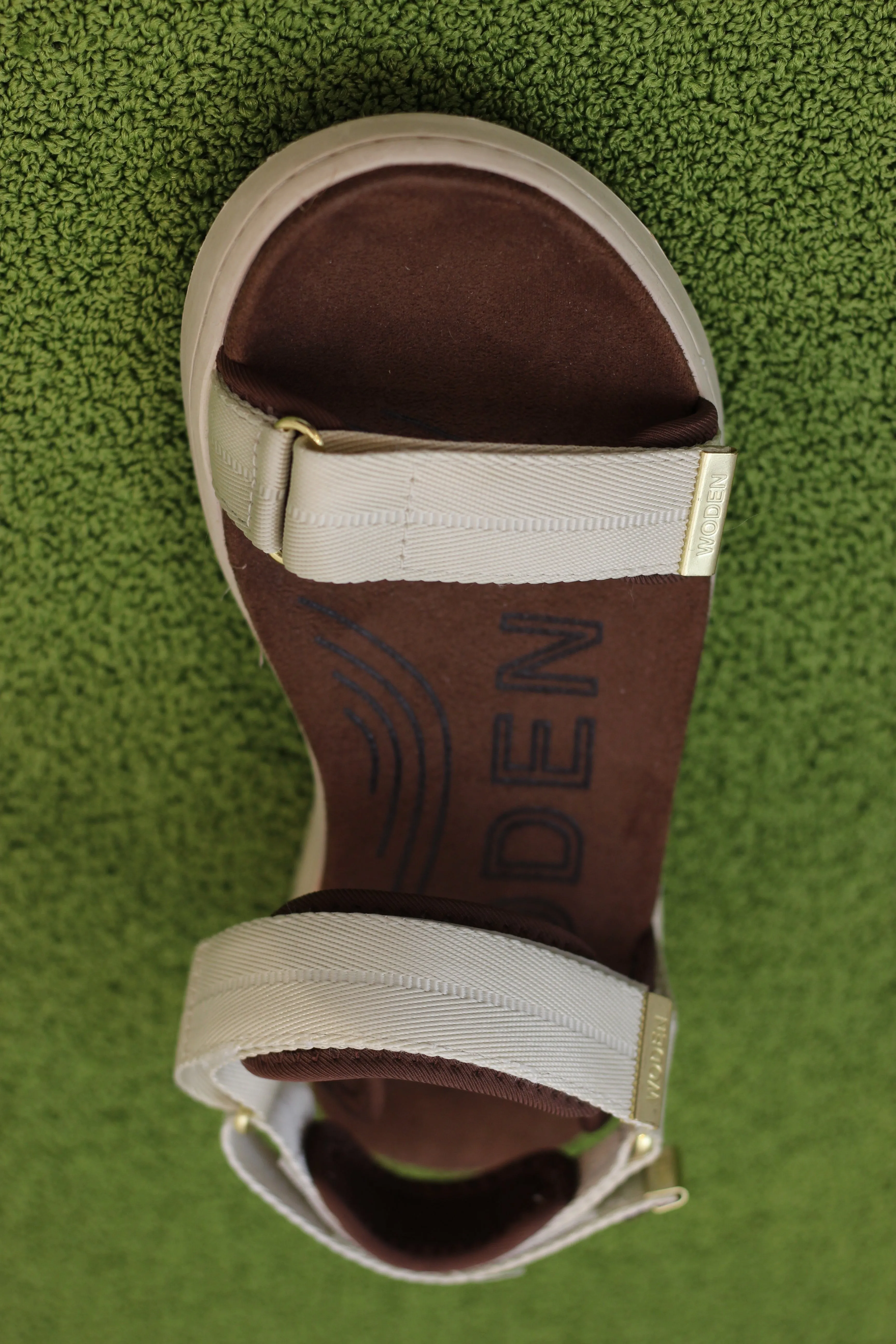 Womens Line Sandal - Ivory Textile